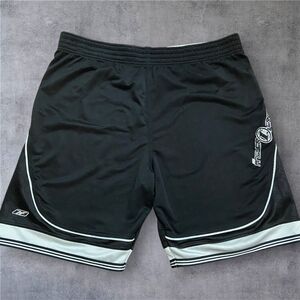 Reebok Allen Iverson The Answer Vintage Black Gray Basketball Shorts Men's 2XL